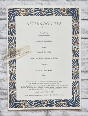 Afternoon Tea Wine List Cigars Speisekarte Getränkekarte Englisch Gastronomie