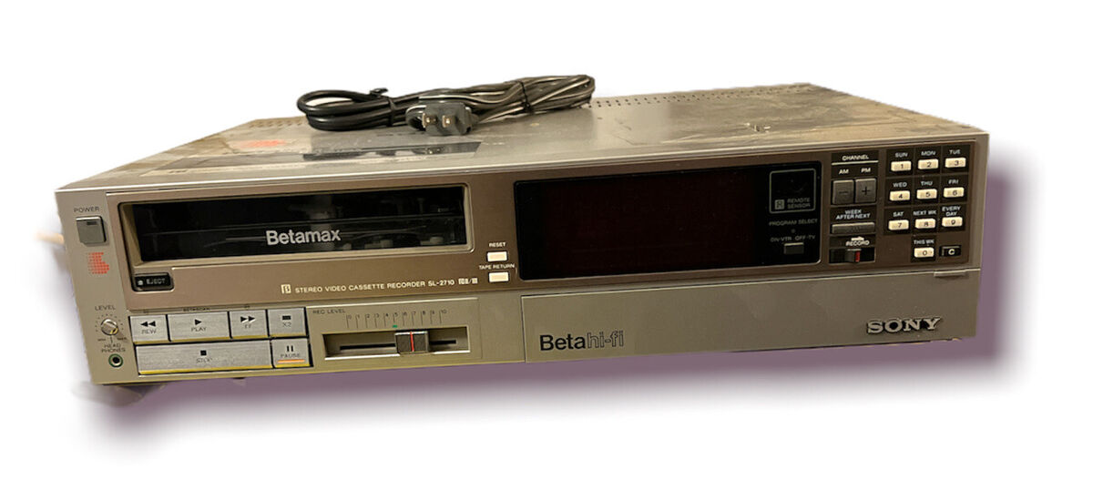 Sony SL-2710 Betamax player - Nice! - Hi-Fi Stereo VCR video Sony SL-2710 Betamax player - Nice! - Hi-Fi Stereo VCR video