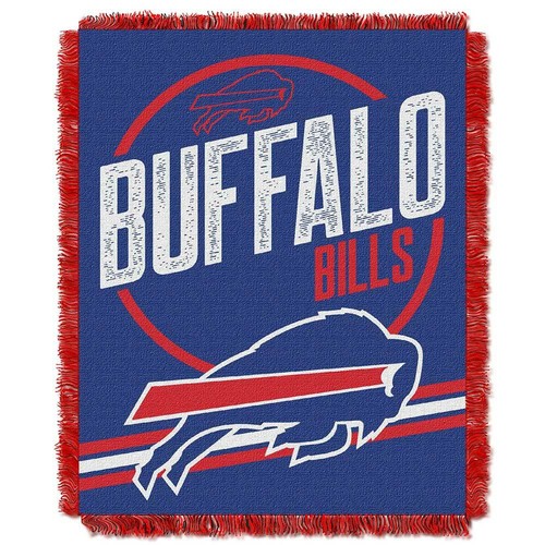 Buffalo Bills NFL Read Option Woven Jacquard Throw Blanket eBay