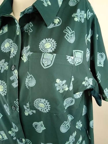 Smartwool Women Everyday Short Sleeve Button Down Twilight Medium 02773-P64 - Picture 3 of 11