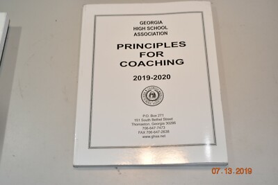 Georgia High School Assn Principles of Coaching 2019-2020