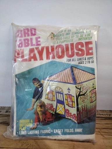 Vintage 1967 Kids Card Table Playhouse Remco New Sealed Rare Made