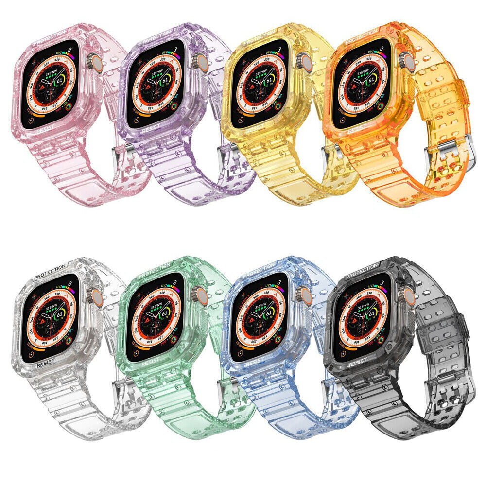 Apple Watch Ultra 2 49mm Clear TPU Sport Band with Rugged Case  -image