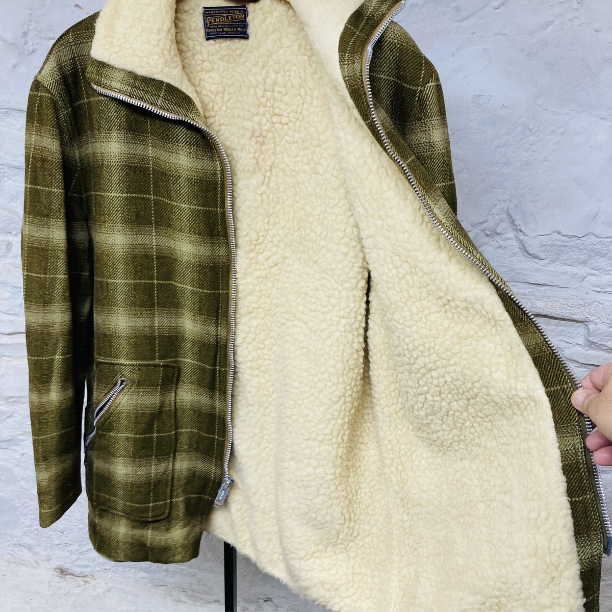 【期間限定】Pendleton Plaid Wool Jacket 70's Vintage Pendleton Suit Set Womans Large Brown 70s Plaid Wool