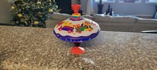 Vtg 1970's Simm Spielwaren GmbH Tin Spin Top Small Defect See Last Picture