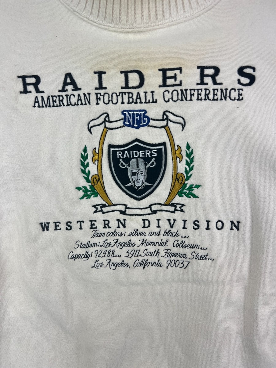 Vintage Nutmeg NFL Raiders Western Division Sweatshirt Men's