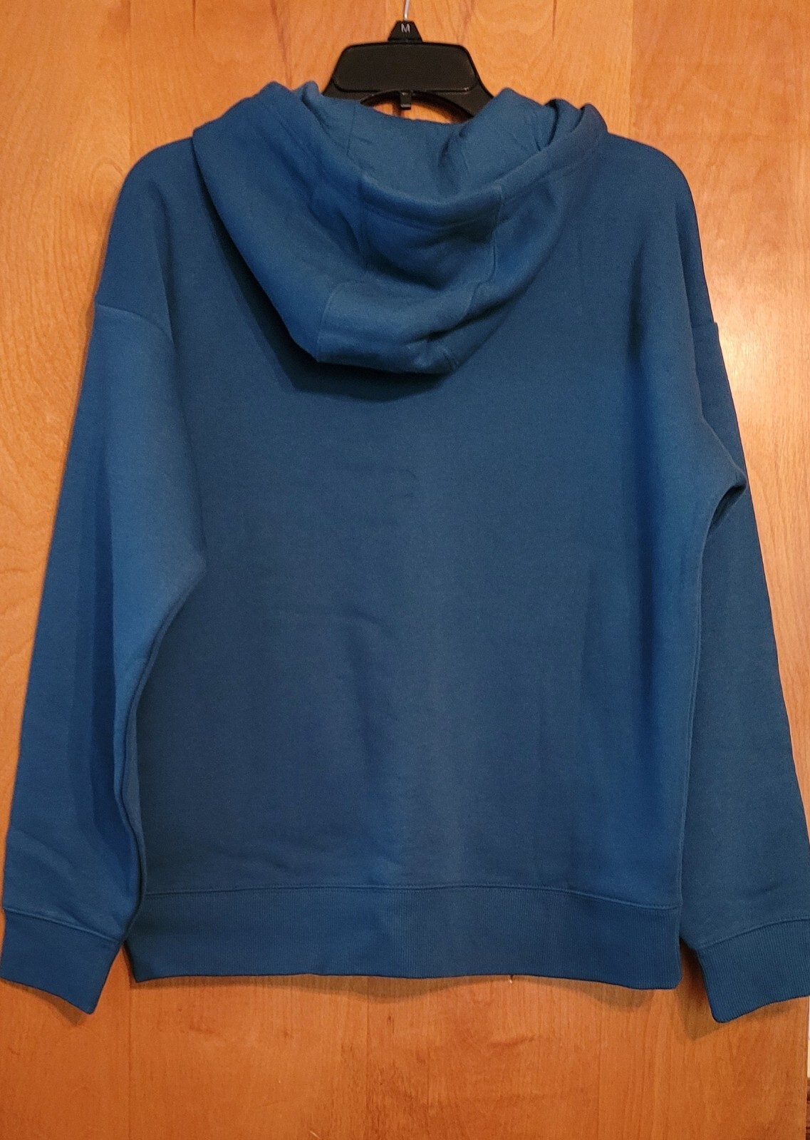 Felpa donna Fila blu corallo con cappuccio taglia L nuova con etichetta con 2 tasche