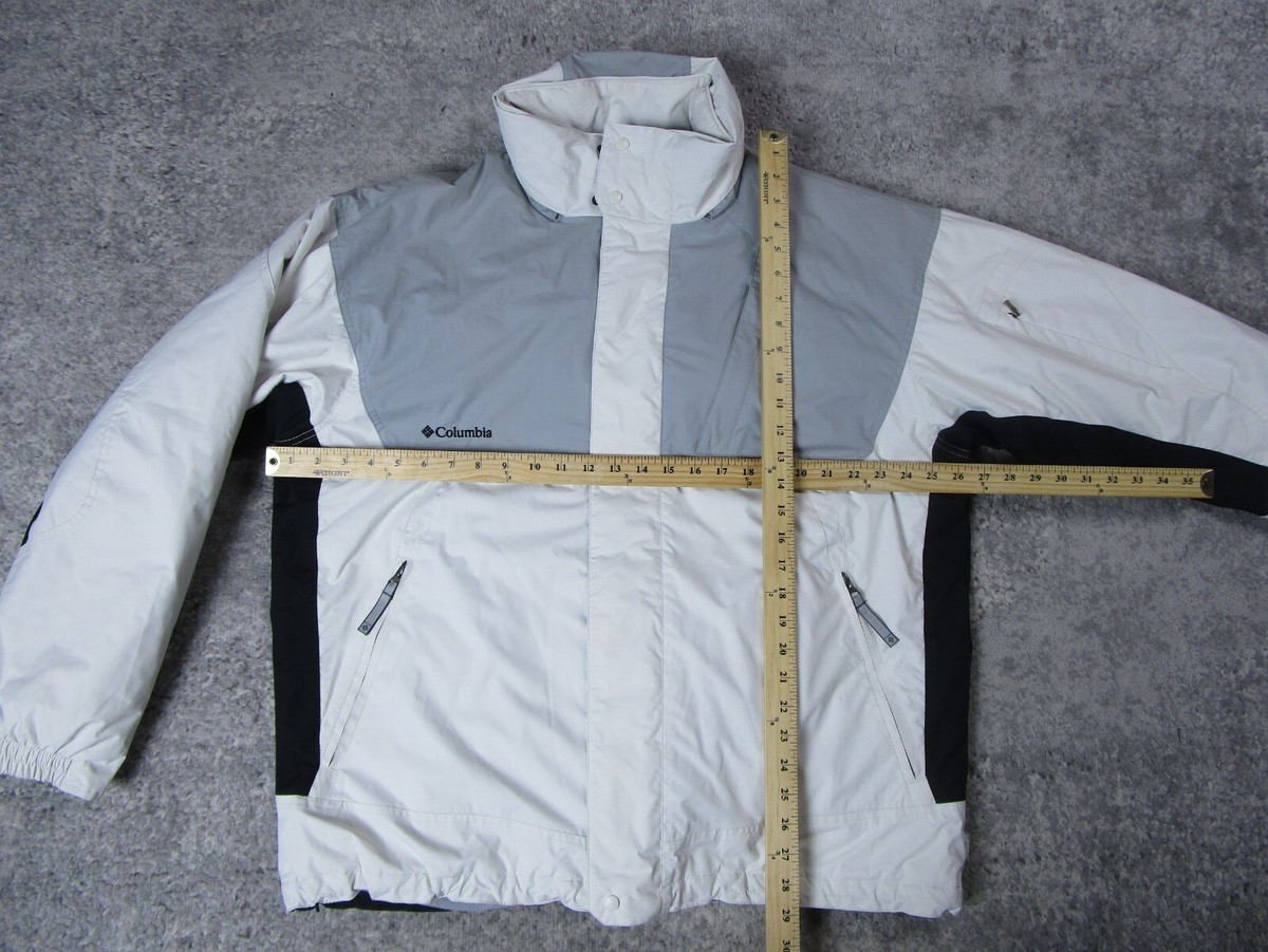 Columbia Snow Jacket Mens Large Interchange 3-in-1 White