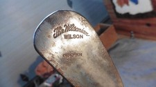 Antique Wilson The Wilsonian Mashie Golf Iron Club Hickory Shaft RH 35" Chromium