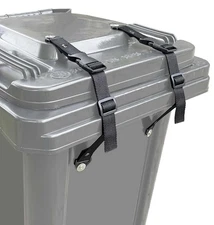 Trash Can Locks for Animals, Adjustable Garbage Can Lid Locks Security Strap