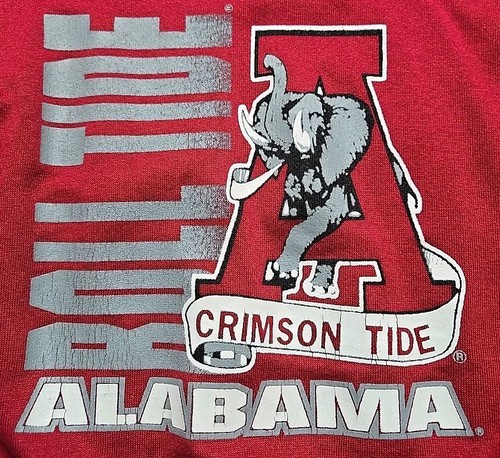 Vintage USA Made Crewneck Sweatshirt Size 7 University Alabama Crimson Tide 90s - Picture 3 of 8
