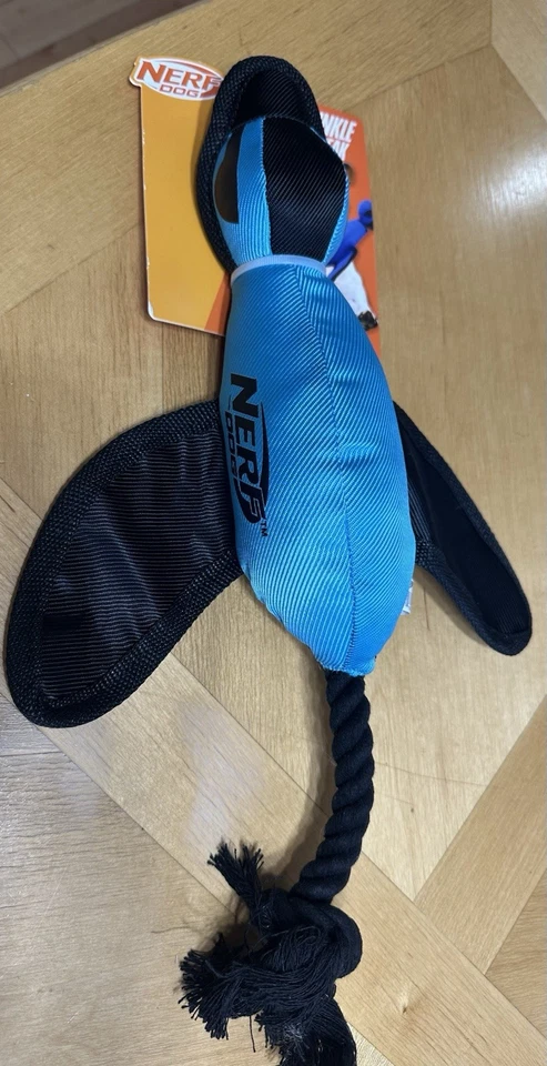 NOVO! BRINQUEDO DE LANÇAMENTO NERF CAMO CRINKLE & SQUEAK DOG! BIRD DUCK GOOSE NOVO 20” - Imagem 2 de 3