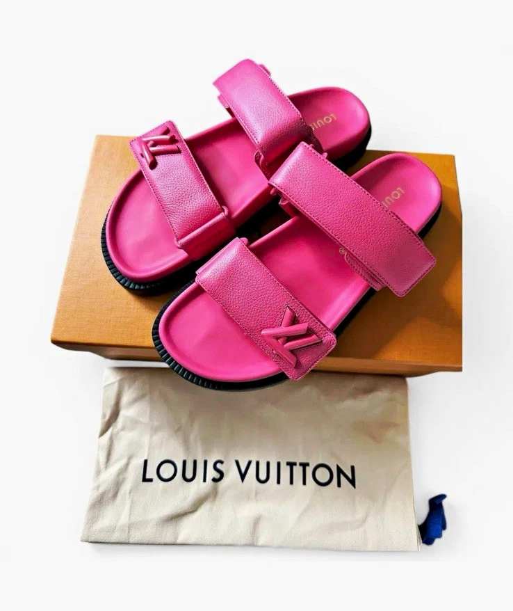 Louis Vuitton シアリング サンダル ピンク 35 25+ Louis Vuitton Pink Sandals for Women for sale | Updated Oct 2026