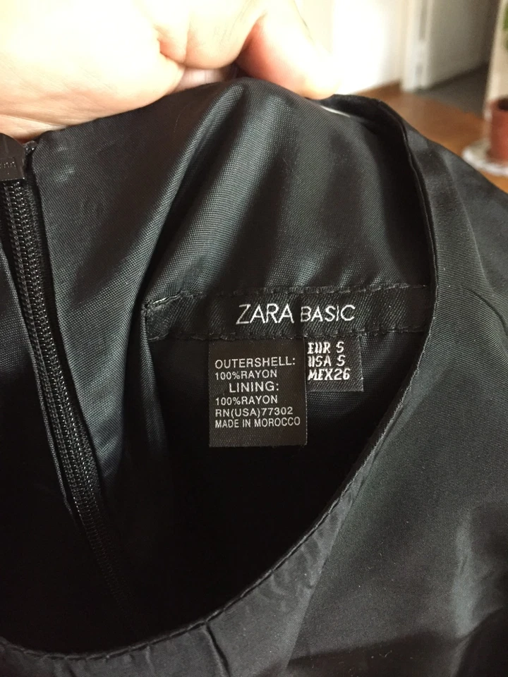 vestito dona zara nero, taglia S, nuovo senza cartellino - Immagine 2 di 3