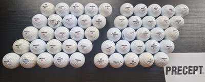 50x Golfbälle Precept / Lakeballs / Mix (AAAA - AA)
