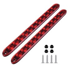 11 LED Red Trailer Brake Tail Light, 2 Pack 16  LED Bar Stop Turn Signal Tail