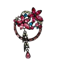 Vintage Sweet Romance USA Floral Pin/Brooch SEE DESCRIPTION Free Ship!