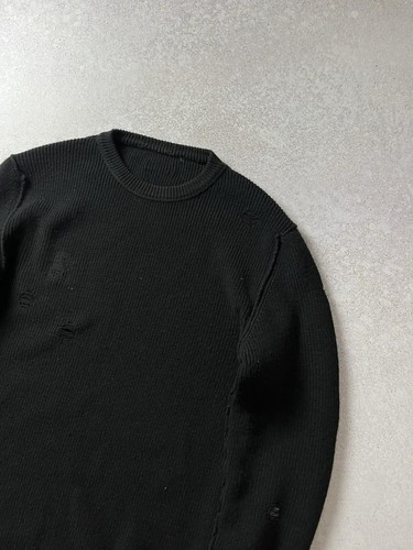 RRP 400$ Diesel Black Gold Distressed Sweater Men’s 00SFAE BGKJJ 900 Size L - 第 2/11 張圖片