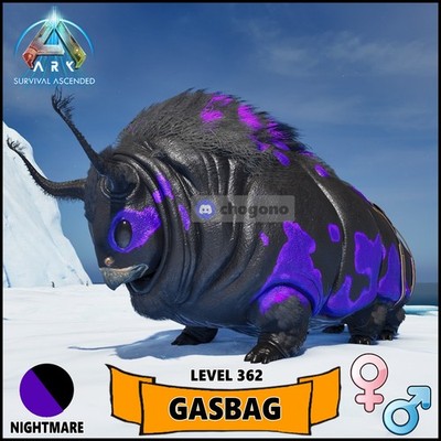 Ark Survival Ascended PC/PS5/XBOX PVE Nightmare GASBAG - Level 362 25k Weight