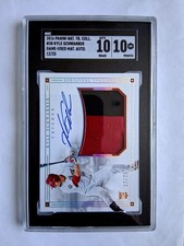 2016 PANINI NATIONAL TREASURES KYLE SCHWARBER RC/P/A! 12/25! 1/1 SGC 10 JERSEY #