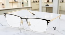 COACH HC5172T 9430 Black Light Gold Demo Lens 56 mm Men's Eyeglasses
