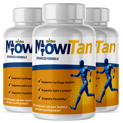 Mowitan- Joint & Mobility Health Support- 3 Bottles- 180 Capsules