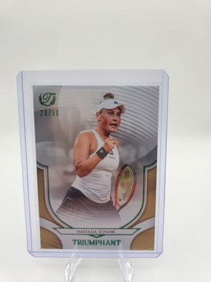 2025 Topps Triumphant Nastasja Schunk #65 Trophy Gold Foil /50