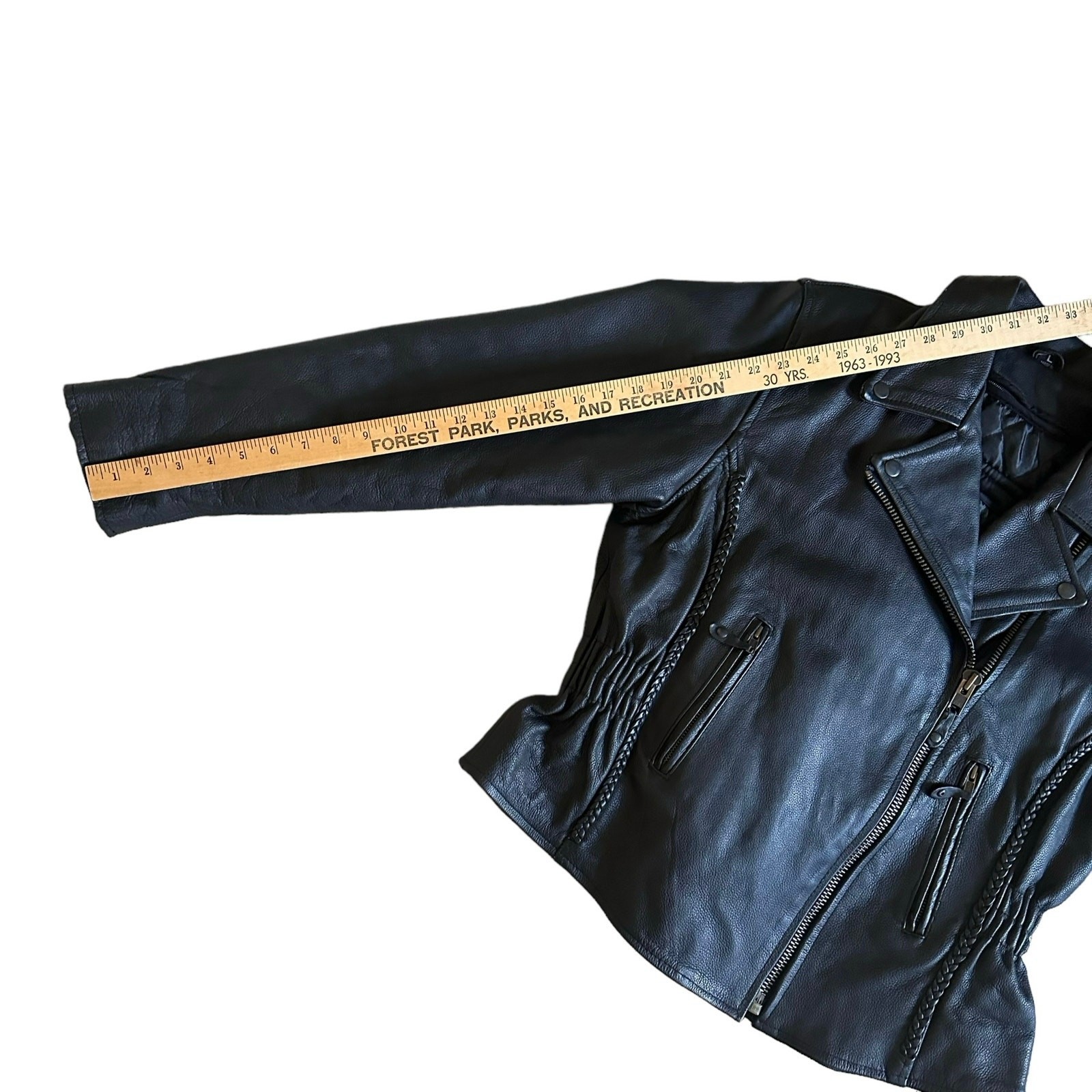 Bikers Dream Apparel Women L Black Leather Motorcycle Jacket Thinsulate Quilted