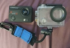 CamPark Xtreme I+ UHD 4K Waterproof Action Camera with case and wrist strap