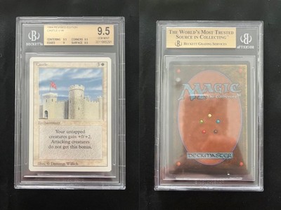 Castle REVISED Mtg MINT Graded BGS 9.5 BASIC (9.5/9.5/9/9.5) POP 7