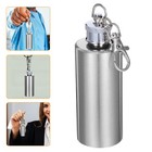 Mini-Flachmann: 2 oz kompakter Edelstahl-Taschenflachmann als Schlüsselanhänger