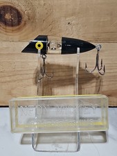 Vintage Black Neon Mickey Glow Plug Lure "Lights As It Swims" w/ Box Not Working