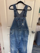 Vintage Big Mac Overalls Denim Union Made USA JCPENNEY Square Bak Size 36