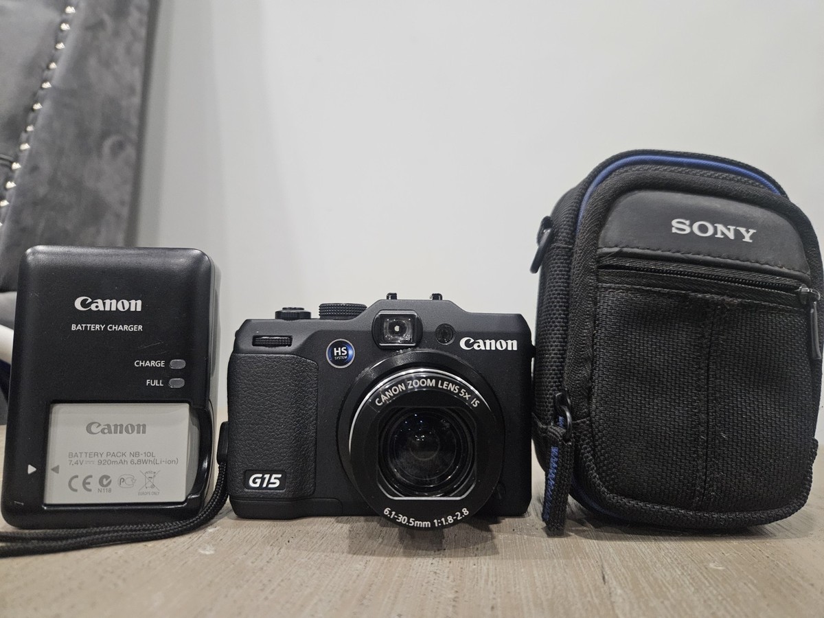 Canon PowerShot G15 12.1MP Digital Camera - Black for sale online