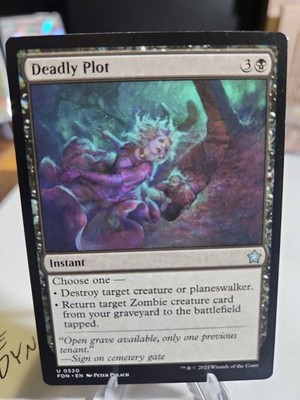 Deadly Plot 520 FDN Foundations Magic The Gathering MTG Near Mint 