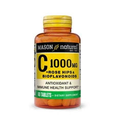 3 Pack MASON NATURAL Vitamin C 1,000 mg*10/2026* Plus Rose HIPS and