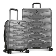 Granville II Polycarbonate Expandable Spinner Luggage, Gray, 2 Piece Set (21/29)