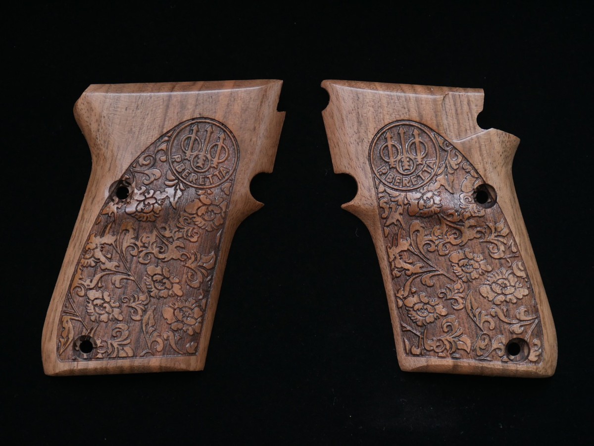 BERETTA 20X BOBCAT 30X TOMCAT WALNUT WOOD GRIPS CUSTOM MADE