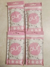 PUR Xylitol BUBBLEGUM Chewing Gum 55 Pcs 4 Pack Sugarless Vegan Free Shipping!