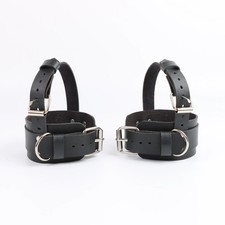 PU leather ankle strap match high heels stylish gothic women fashion accessories - Image 4