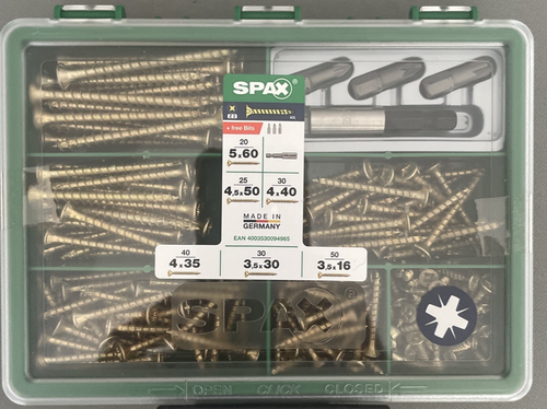 Spax Master Set Spax 199 Piece Assorted Screws & Bits Set | eBay UK