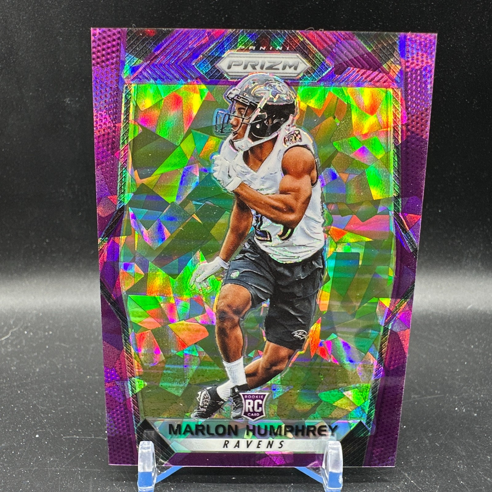 Marlon Humphrey Rookie Purple Cracked Ice /75 2017 Panini Prizm #214 SP Ravens
