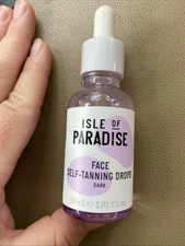 Isle of Paradise - Self-Tanning Drops - DARK - 1.01 oz. NEW/SEALED Face