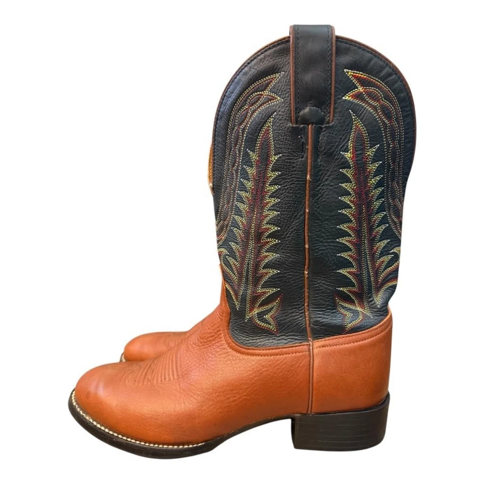 Bota Cowboy Feminina Vintage Tony Lama Roper Tamanho 9 B - Imagem 2 de 4