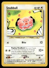 Pokemon Cards Snubbull 55/64 Unlimited Neo Revelation Common LP