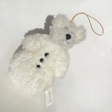 Boyds Bear Christmas Ornament Snowbear White Ornament Bear