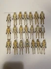 21 Vintage Kenner Star Wars Figure Stormtrooper lot Yellowed