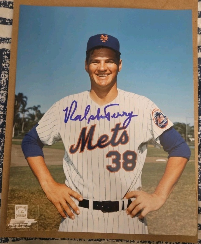 Ralph Terry Signed Autograph 8x10 Photo New York Mets