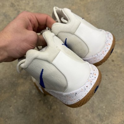 Nike Kyrie 4 Uncle Drew 2018 White Blue Gum Orange 943806-100 Men\'s /NO BOX-11 Nike Kyrie 4 Uncle Drew # 18 White Royal Blue Gum Sole Men main image 3