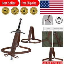 Renaissance Leather Sword Frog - Soft, Durable, and Perfect for Knights' Cosplay